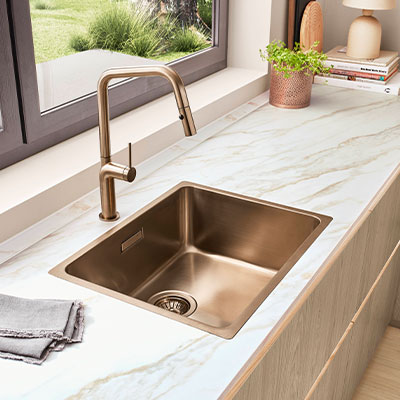 Quadratisches Stimmungs-Küchenbild