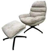 Loungesessel mit Hocker